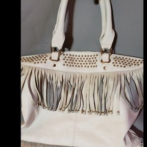 Fringe/Studded Purse Satchel